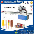 2015 Hot Sell modèle TCZB-250B Ice lolly Flow Pack Machine avec un bon prix d&#39;usine de qualité